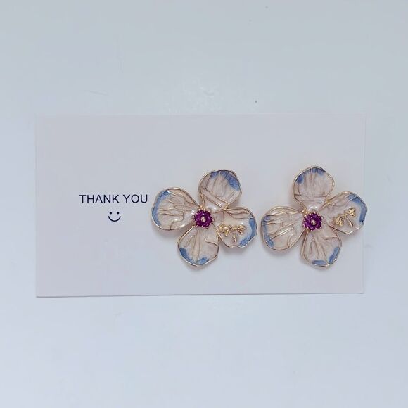 🌸New Beautiful Flower Petals Earrings - Picture 1 of 5